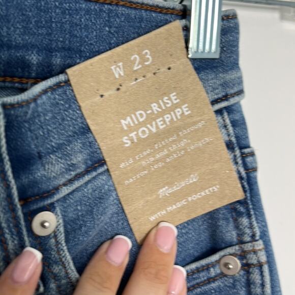 NWT Madewell Mid Rise Stovepipe Jeans - Picture 7 of 13
